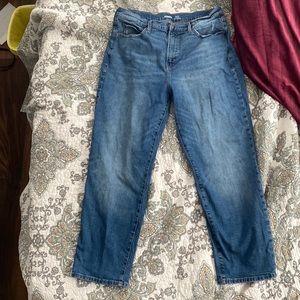 Sky High straight extra high rise jeans